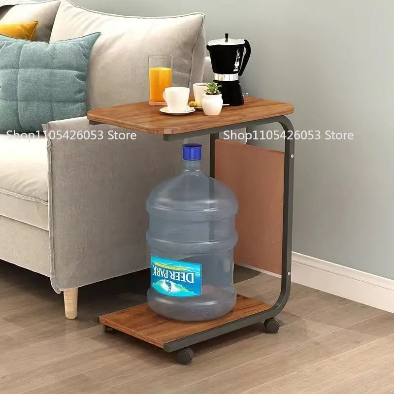 Side Table Mobile Coffee Table Tea Table Simple Small Mini Corner Small Square Sofa Side Computer