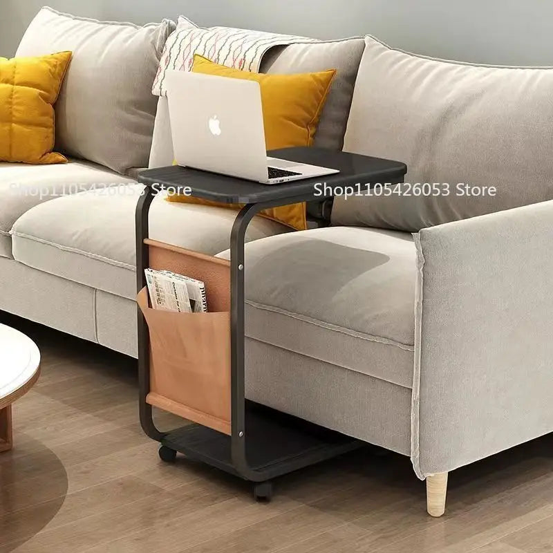 Side Table Mobile Coffee Table Tea Table Simple Small Mini Corner Small Square Sofa Side Computer