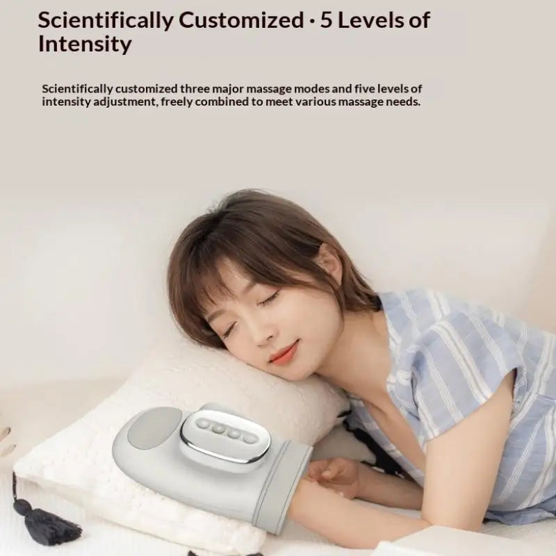Cordless Hand Massager with Airbag Compression Pain Relief for Finger Joint and Wrist Palm Massage