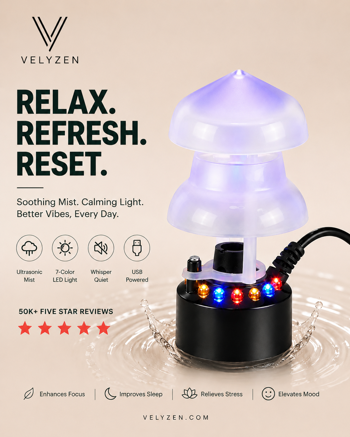MysticGlow™ 12 LED Mist Maker 2.0