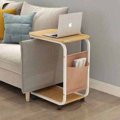 Side Table Mobile Coffee Table Tea Table Simple Small Mini Corner Small Square Sofa Side Computer