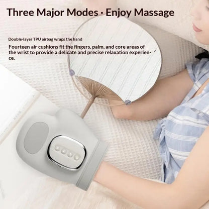 Cordless Hand Massager with Airbag Compression Pain Relief for Finger Joint and Wrist Palm Massage