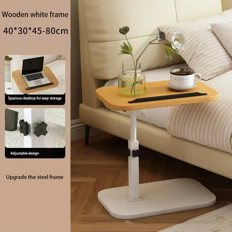 Household Foldable Mobile Lift Computer Desk Table Wood Assembly Sofa Tables Table De Salon