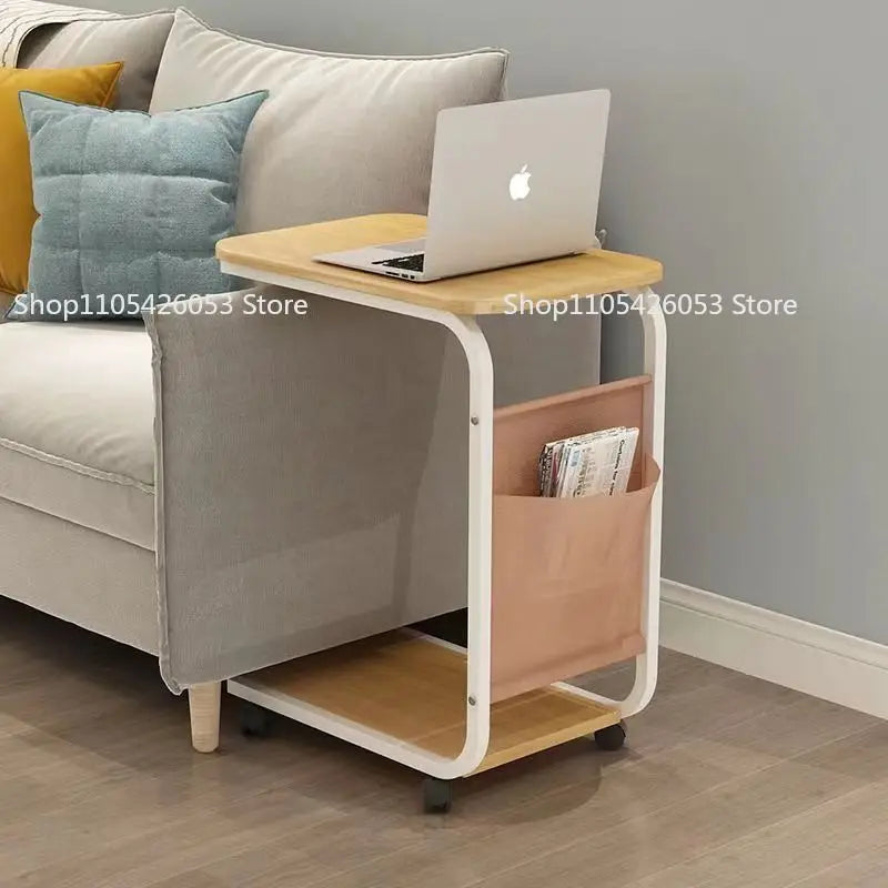 Side Table Mobile Coffee Table Tea Table Simple Small Mini Corner Small Square Sofa Side Computer