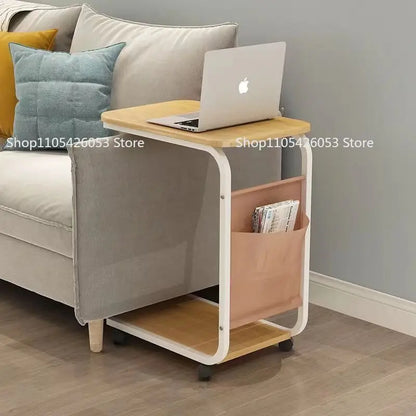 Side Table Mobile Coffee Table Tea Table Simple Small Mini Corner Small Square Sofa Side Computer