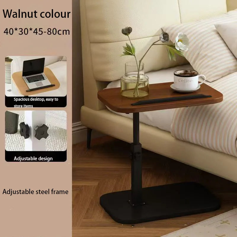Household Foldable Mobile Lift Computer Desk Table Wood Assembly Sofa Tables Table De Salon