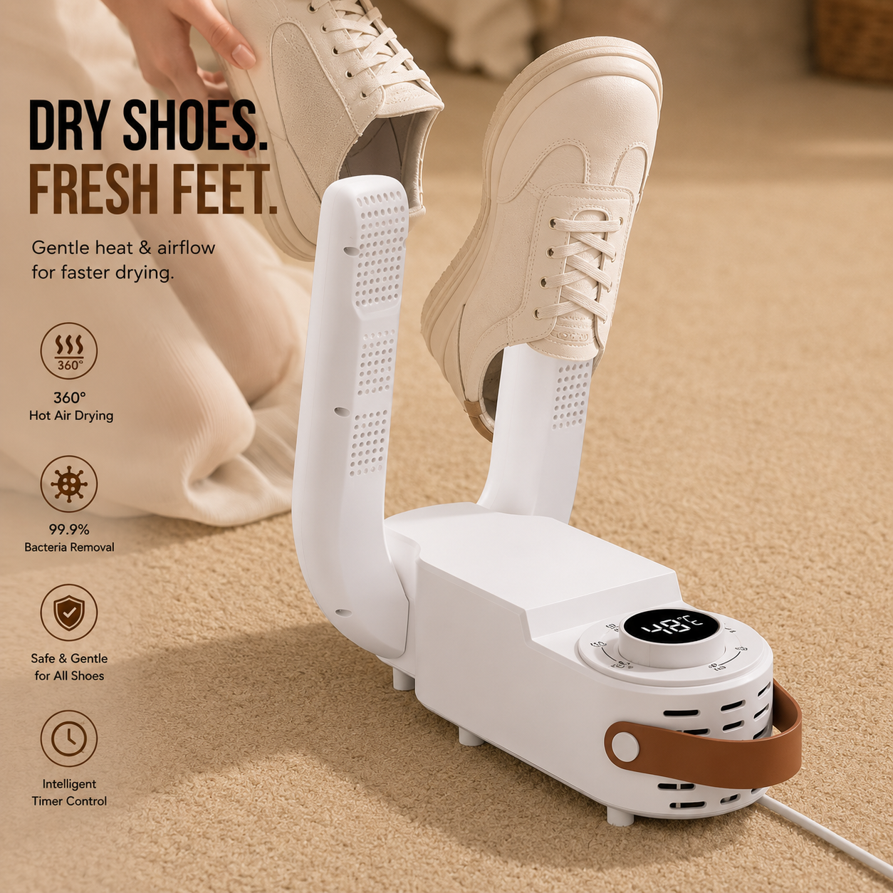 Dryft™ Pro — Smart Shoe Dryer | Dry & Odor-Free in Minutes